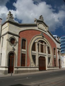 View of Teatro Faenza facade.